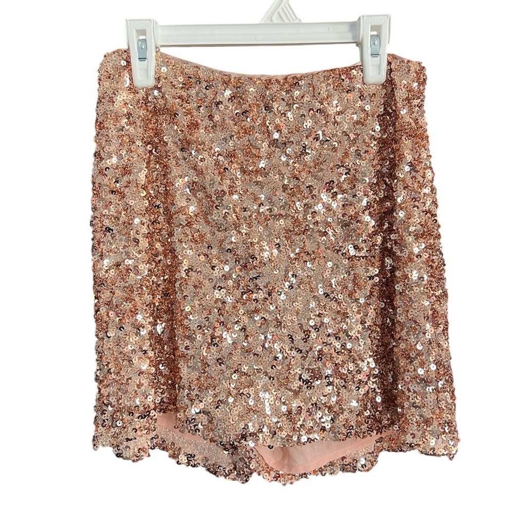 NWT bohme Shorts Gold Sequins size 6